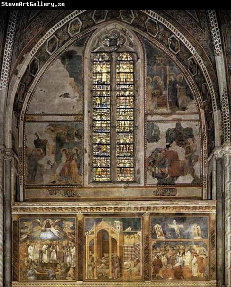 GIOTTO di Bondone Frescoes in the second bay of the nave